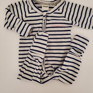 Bonds Wondersuit Navy Stripe